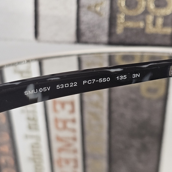 🕶️Miu Miu NWOT SMU 05V Black Havana Aviator Sunglasses 53mm Italy ✨ - Picture 9 of 13